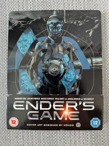 Enders Game Blu-ray Steelbook UK Exclusive Mondo Design with J Card - Picture 1 of 1