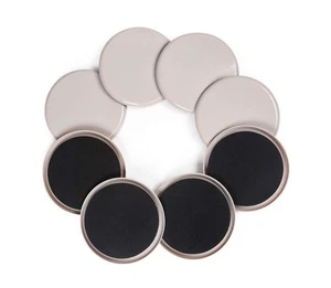 8 Pack Reusable Large Furniture Movers Sliders for Carpet, 5" Round Furniture... - Picture 1 of 7