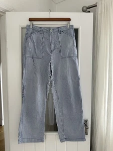 H&M Striped Jeans Cargo Style - Picture 1 of 4