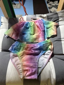 2 Piece Girls Swimsuit NWOT Size 7-8 - Picture 1 of 1