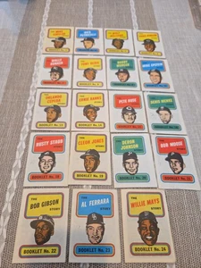 Vintage 1970 Topps Baseball The Story Booklet Comic NEAR SET of 19 EXMT Rare - Picture 1 of 20