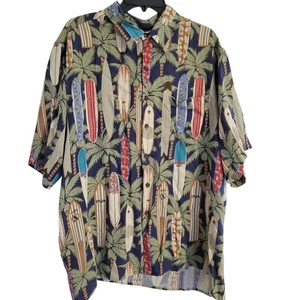 Reyn Spooner Surfboard Hawaiian Traditionals Button Shirt Size XL - Picture 1 of 8