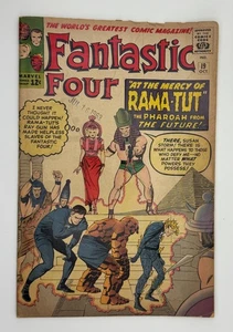 Fantastic Four #19 1ª aplicación. Cómic Marvel de la Edad de Plata 1963 de Rama-Tut (Kang) - Imagen 1 de 9