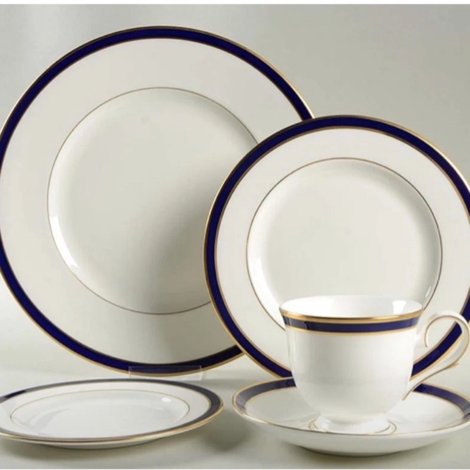 Lenox Federal Cobalt Fine China Set - Image 1 of 1