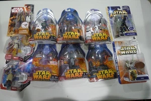 STAR WARS KONVOLUT 11 VERSCHIEDENE FIGUREN: YODA, OBI-WAN, LUKE SKYWALKER MEHR! - Bild 1 von 23