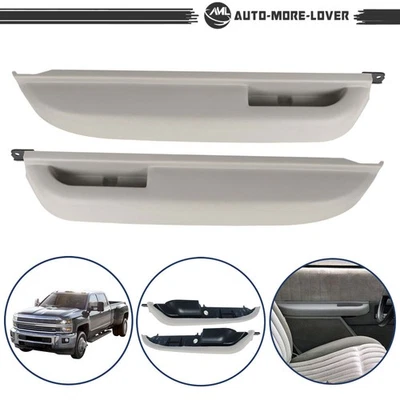 Par de reposabrazos de puerta delantera para Chevrolet GMC C1500 K1500 Blazer Yukon 1990-94 gris Foto 1 de 4