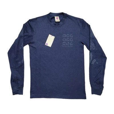 Новый с Ярлыками Nike ACG GX вафельная вязаная рубашка XS мужчин открытый образ жизни Athleisure графика - Изображение 1 из 4