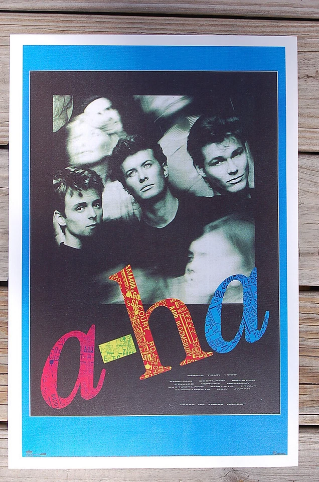 A - Ha Tour Poster 1986 - image 1 of 1
