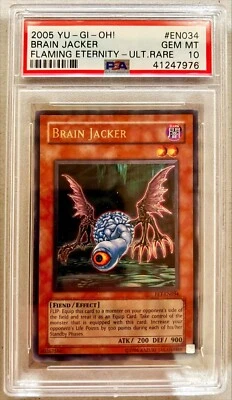 Yu-Gi-Oh! PSA 10 GEM-MT 'Brain Jacker' FET-EN034 ~ULTIMATE RARE~ COMPLETER - Image 1 of 4