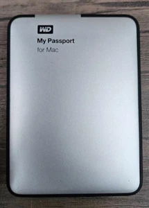 WD My Passport for Mac WDBLUZ0010BSL-01 External Hard Drive (NO CABLE) A2 - Picture 1 of 3
