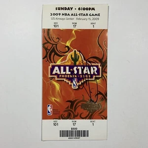 2009 SIGNED NBA ALL-STAR GAME FULL TICKET Dirk Nowitzki, and Chris Bosh - Picture 1 of 10