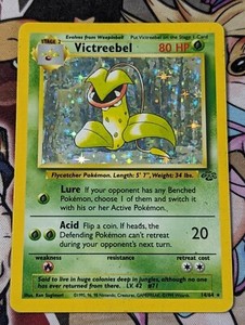 Pokemon Card Victreebel Jungle 14/64 Holo Unlimited Holo Rare WOTC vintage