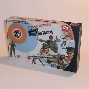 Airfix Empty German Mountain Troops Target Logo Repro Box 1:32 Scale #51468 - Picture 1 of 5
