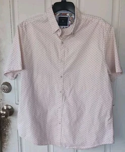 Denim & Flower Herren XL Ricky Singh Button Down Hemd hellrosa PolkaDots Preppy - Bild 1 von 5