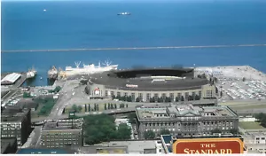 Cleveland Municipal Stadium Beautiful 8" x 9 3/4" Stadium and Lake Erie Sunshine - Picture 1 of 1