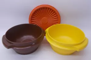 Lote de 2 1323 tazón de colección Tupperware pequeño con 1 tapa 812 diferentes colores - Imagen 1 de 12