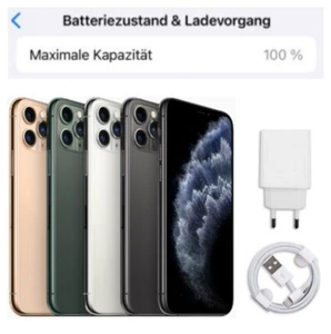 Apple iPhone 11 Pro Max - 64 256 512GB - GUT - 100% BATT. - Schwarz Grün Silber - Picture 1 of 13