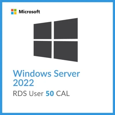 50 RDS User CAL Windows Server 2022 Remote Desktop Services CALs - Image 1 of 2