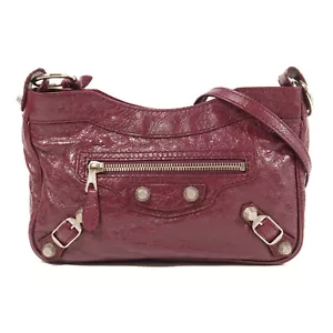 BALENCIAGA SHW Giant Hip Shoulder Bag 237203 Calfskin Leather Red - Picture 1 of 12