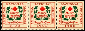 1908 Scott #WX3 Typ 1 Weihnachtssiegel Aschenputtel Briefmarke postfrisch NH glatt OG Perf 12 - Bild 1 von 2