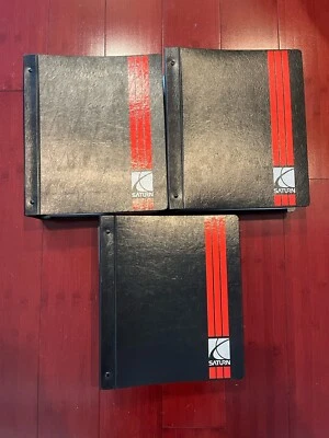 Juego completo de manuales de servicio Saturn vintage 95 volúmenes 1-3 1994-1995 coche Foto 1 de 4