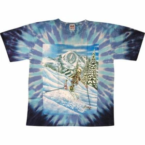 Grateful Dead Powderman Tie Dye shirt sz 3XL Grateful Dead skiing  Phil Lesh - Picture 1 of 5