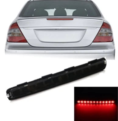 Smoked 3RD Rear Tail Stop Brake Light Red LED Lamp Fits 03-09 W211 E320 E500 E63 - Image 1 of 4