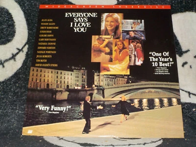 Everyone Says I Love You Widescreen Laserdisc LD Julia Roberts Free Ship $50 - Image 1 of 2
