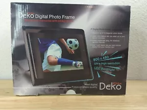 Deko Elite 7” Digital Photo Frame With Led Backlit Ultra High Resolution - Picture 1 of 5