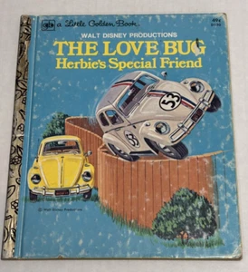 THE LOVE BUG Herbie's Special Friend 1974 4th Print Little Golden Book - Bild 1 von 2
