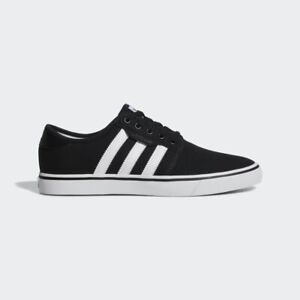 Adidas Seeley Skate Sneaker Shoe Black with White Stripe Style