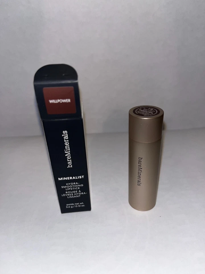 Novo na caixa, autêntico batom BareMineralist Hydra-Smoothing Willpower 0,12 oz - Imagem 1 de 1