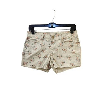 Pantalones Cortos Lauren Conrad Crema Floral Talla 2 Foto 1 de 4