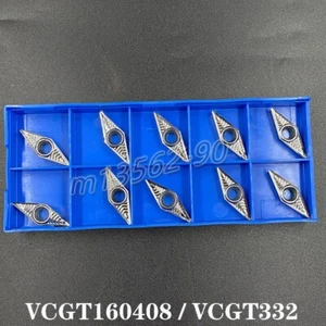 10PCS VCGT160408-AK N01 VCGT332-AK N01 CNC Carbide Turning Insert for Aluminum - Picture 1 of 6