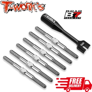 T-work's B7D Titanium Turnbuckle Set B7 Team Associated RC10 Upgrade Option Part - Picture 1 of 1