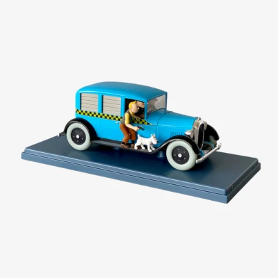 Modellino auto HERGE TINTIN CHICAGO TAXI #07 1/24 merce autentica - Immagine 1 di 4
