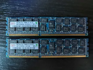 Hynix 8GB RAM (2x4GB) PC3-10600R DDR3-1333 - Picture 1 of 1