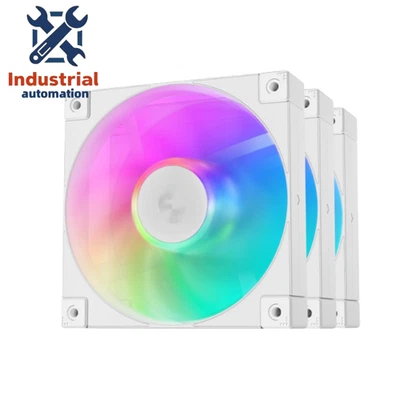 DeepCool FD12 ARGB White Triple Pack-3IN1 Performance 120mm ARGB LED PWM Fan NEW - Image 1 of 3