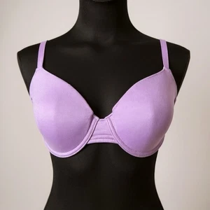 Reggiseno Auden The Everyday leggermente foderato Demi con ferretto 34DD lavanda maglietta reggiseno - Foto 1 di 8