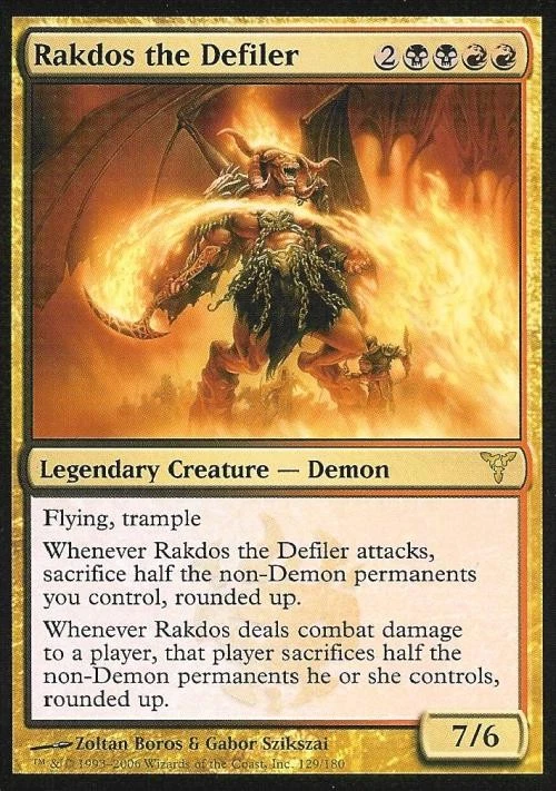 MTG English Rakdos the Defiler NM Foil Dissension - Image 1 of 1