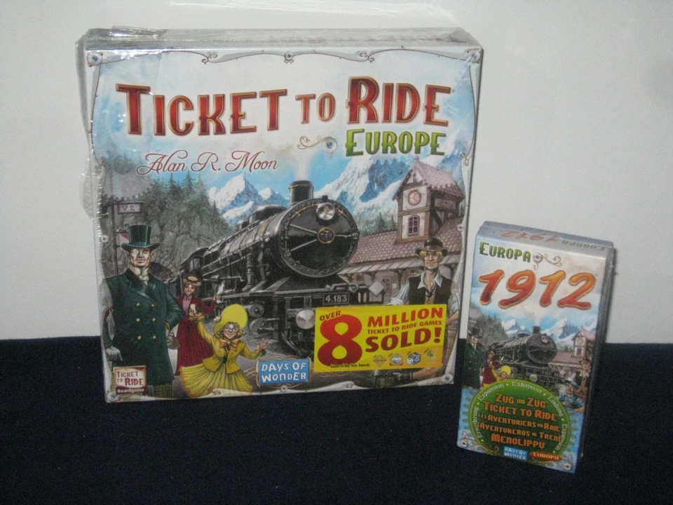 Ticket To Ride Europa Board Game PLUS Euorpe Expanstion Cards  BRAND NEW SEALED - Image 1 of 1