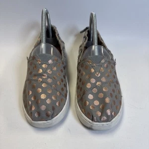 Ballerine Toms Classic Alparagata in lamina di rame a pois grigio tela taglia 5 - Foto 1 di 6