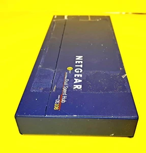 🔥NETGEAR DS108 8-PORT 10/100 MBPS DUAL SPEED ETHERNET HUB NETWORK SWITCH 1.2A🔥 - Picture 1 of 7