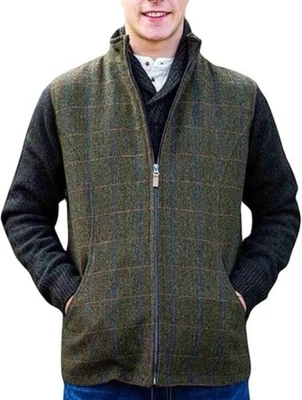 Emerald Isle Weaving vest for men Handmade Zip Up Size 50 - Image 1 of 4