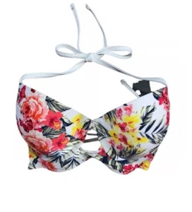 Women’s ABERCROMBIE & FITCH | Tropical Bikini Push-Up Strappy Top size 34A - Picture 1 of 4