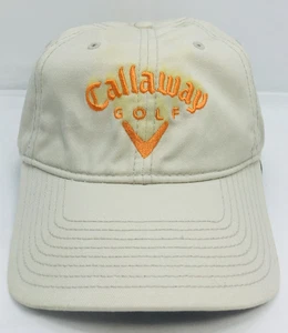 Callaway Golf - Beige/Off White - Adjustable Strapback Cap Hat - Picture 1 of 7