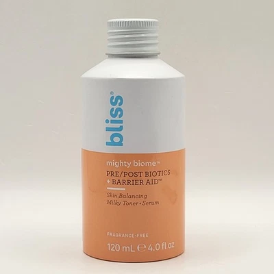 Tónico lechoso equilibrador de la piel BLISS Mighty Biome + suero 4 oz / 120 ml VEGANO Foto 1 de 4