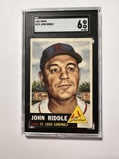1953 Topps #274 John Riddle St. Louis Cardinals SGC 6 EX-NM HI NUMBER