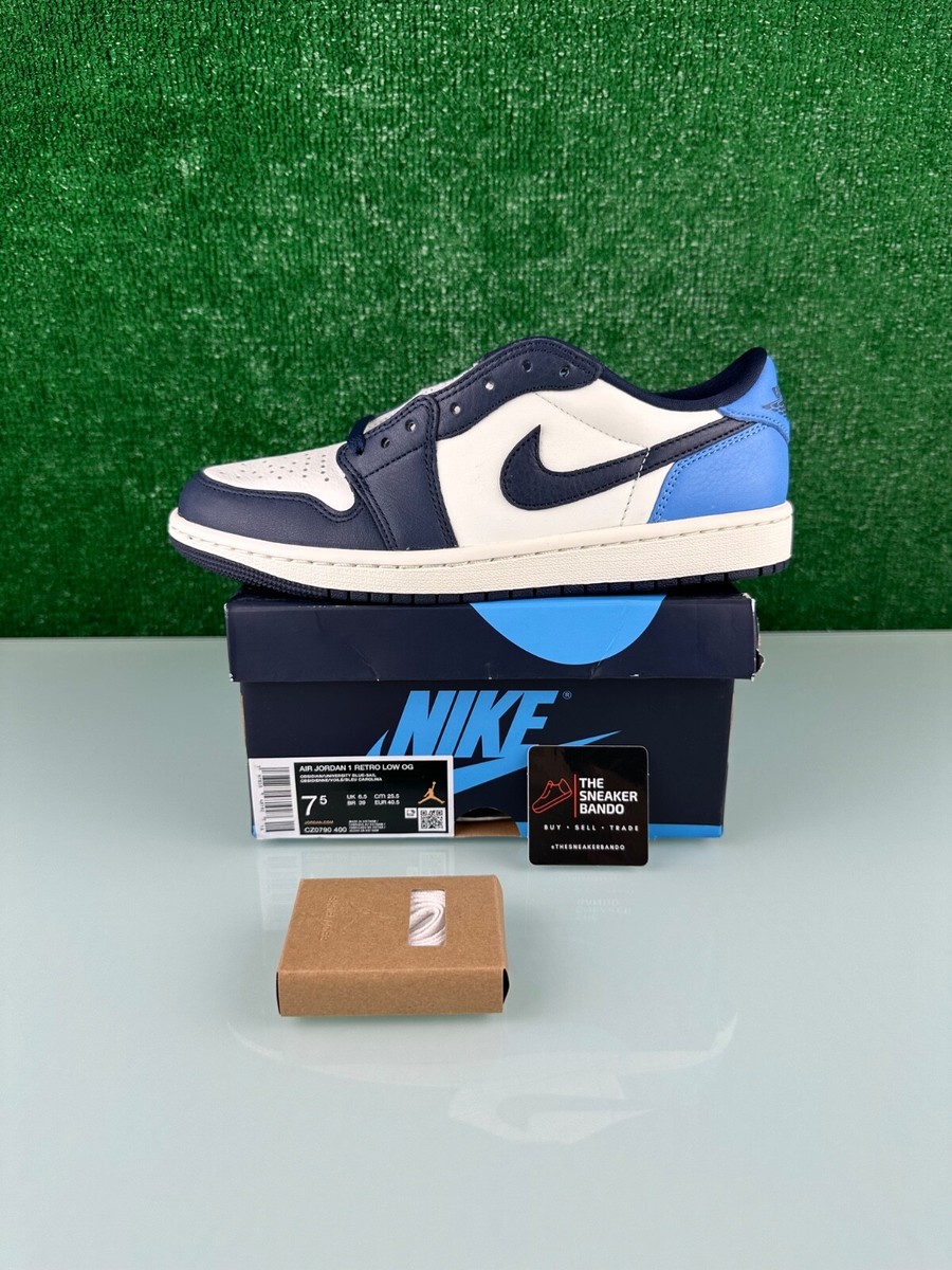 Jordan 1 Retro OG Low Obsidian UNC for Sale | Authenticity Jordan 1 Retro OG Low Obsidian UNC for Sale | Authenticity