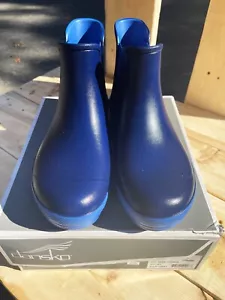 Dansko Womens Karmel Molded Blue Rain Boot Size 41 EU 10.5-11 US - Picture 1 of 6